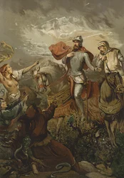 Macbeth wird von den Hexen aufgehalten